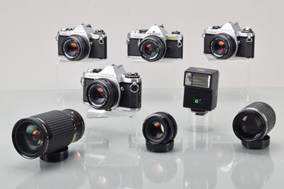 Lot 356 - A Tray of Pentax SLR Cameras