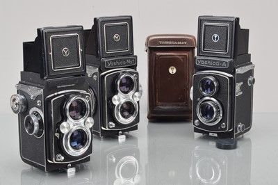 Lot 370 - Three Yashica TLR Cameras