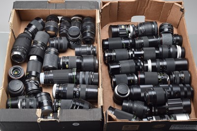 Lot 378 - Two Trays of Zoom Lenses