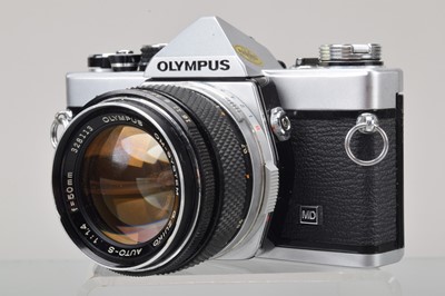 Lot 396 - An Olympus OM-2n SLR Camera
