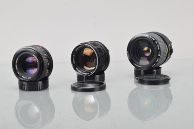 Lot 427 - Three Minolta SLR Lenses