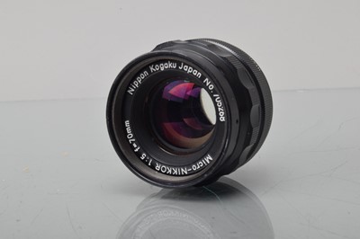 Lot 446 - A Nippon Kogaku Micro-Nikkor 7cm f/5 Lens