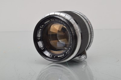 Lot 447 - A Canon 50mm f/1.8 L39 Mount Lens