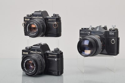 Lot 451 - Three Eastern Bloc SLR Cameras
