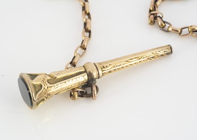 Lot 67 - A 19th century tapered engraved watch key