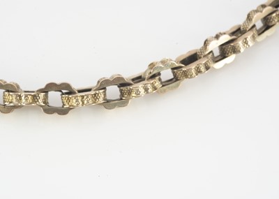 Lot 69 - A late 19th century 9c, marked ornate necklace