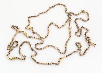 Lot 189 - A gilt metal early 20th Century muff chain