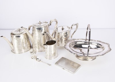 Lot 248 - A Victorian three piece silver plated tea set