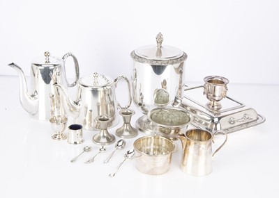 Lot 256 - A collection of silver plated items