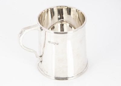 Lot 278 - A George V silver Christening tankard from James Deakin & Son
