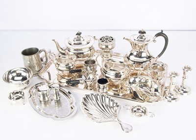 Lot 280 - A box of silver and silver plated items