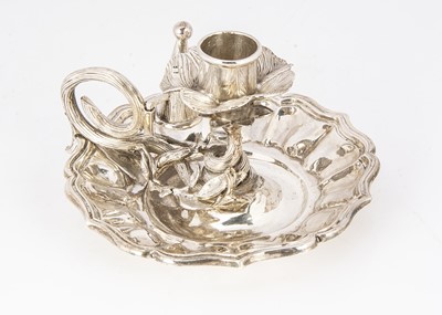 Lot 289 - A William IV silver chamberstick by John Figg