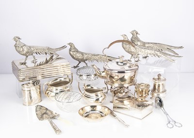 Lot 296 - A collection of Victorian and later silver plate