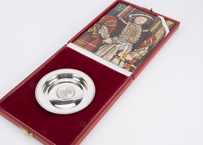 Lot 297 - A 1970s silver commemorative limited edition dish