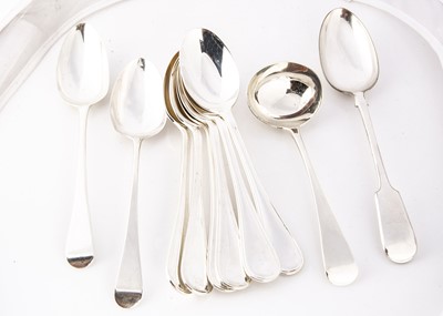 Lot 306 - A set of six modern silver tablespoons from RC