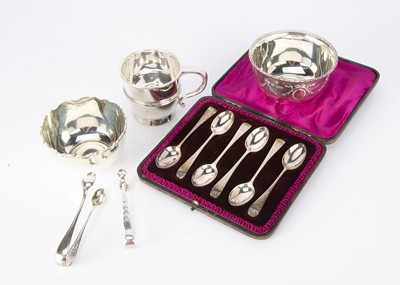 Lot 314 - A small group of Victorian and later silver