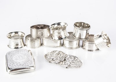 Lot 315 - A collection of silver and silver plate