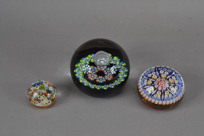 Lot 361 - Three glass paperweights