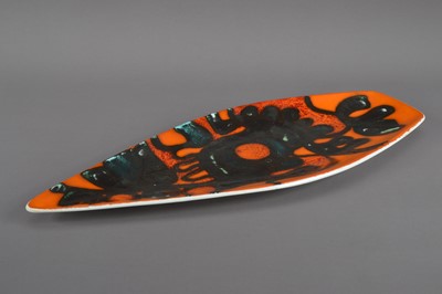 Lot 380 - A Poole pottery shaped kite platter