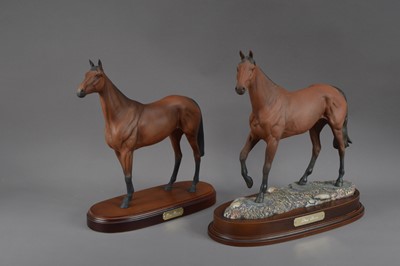 Lot 402 - Two 'Red Rum' ceramic Royal Doulton horses
