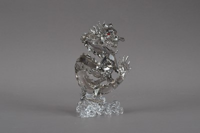 Lot 408 - A Swarovski glass dragon sculpture