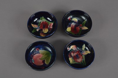 Lot 416 - Four 20th century Moorcroft pottery bowls