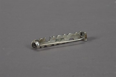 Lot 418 - A continental silver modernist pin brooch