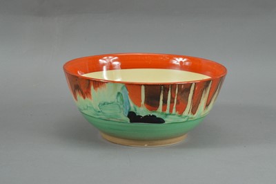 Lot 446 - A professionally restored Clarice cliff Glen Pattern bowl