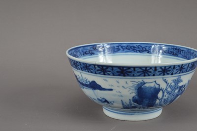 Lot 466 - A Chinese porcelain blue and white bowl