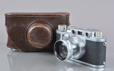 Lot 496 - A Leitz Wetzlar Leica IIIf Camera