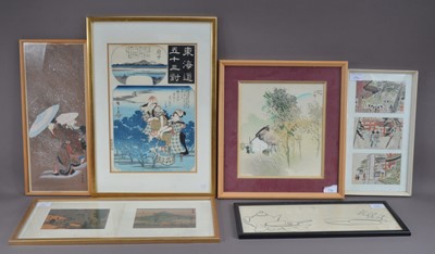 Lot 477 - A collection of Japanese prints